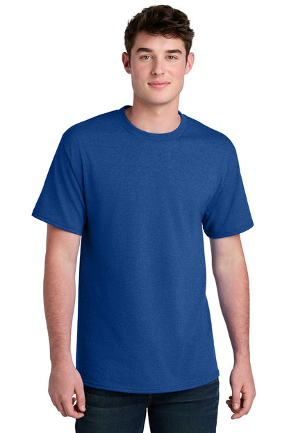 Custom Embroidered Port & Co T-Shirts  in True Royal Heather