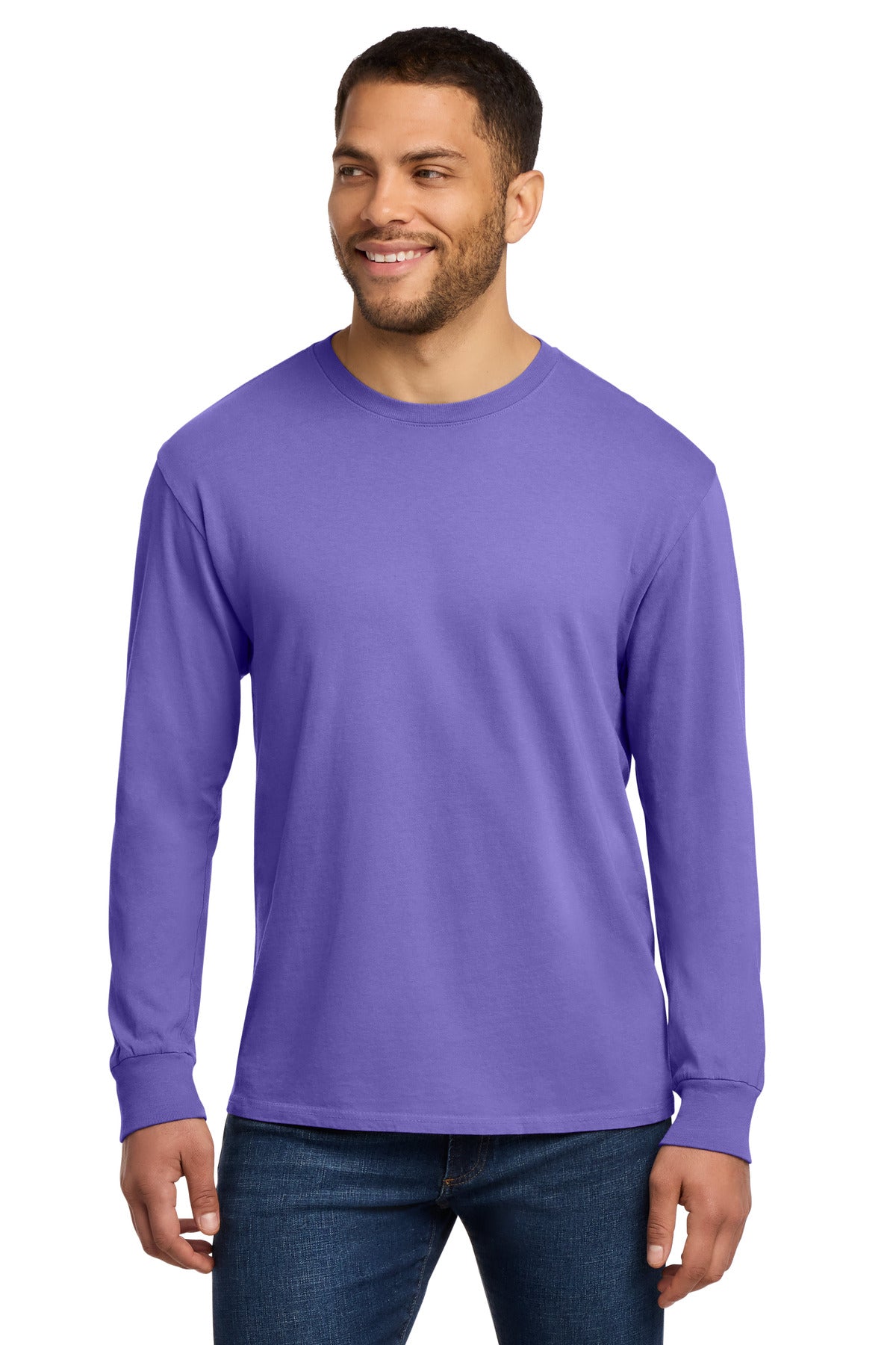 Custom Embroidered Port & Co T-Shirts  in Amethyst