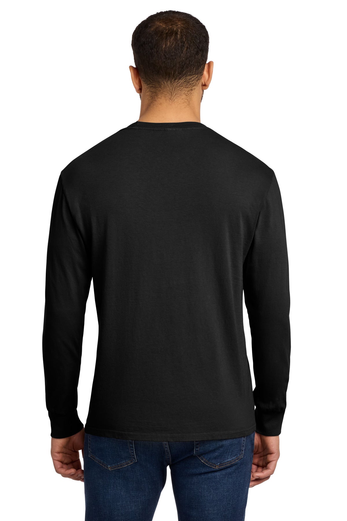 Custom Embroidered Port & Co T-Shirts  in Black