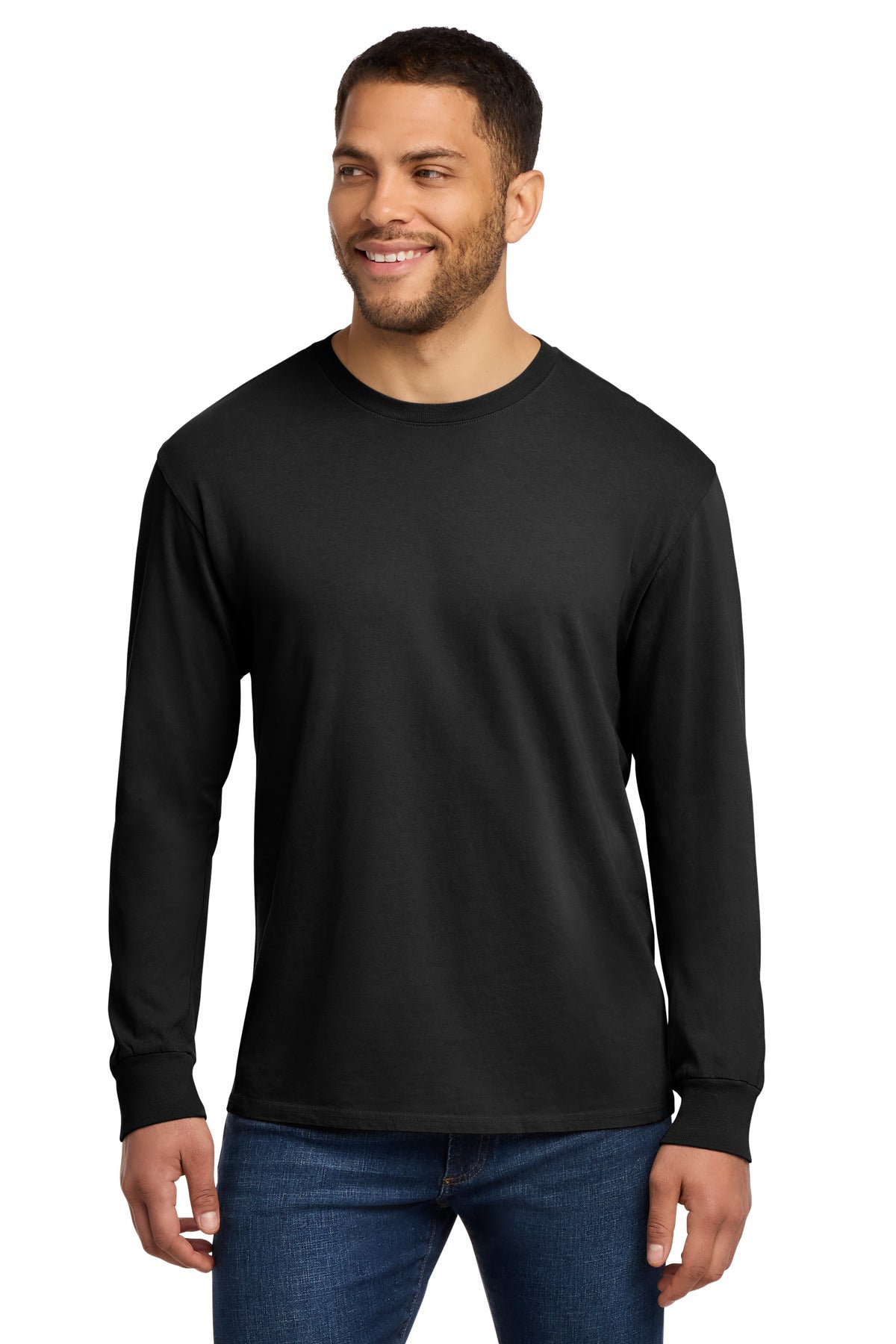 Custom Embroidered Port & Co T-Shirts  in Black