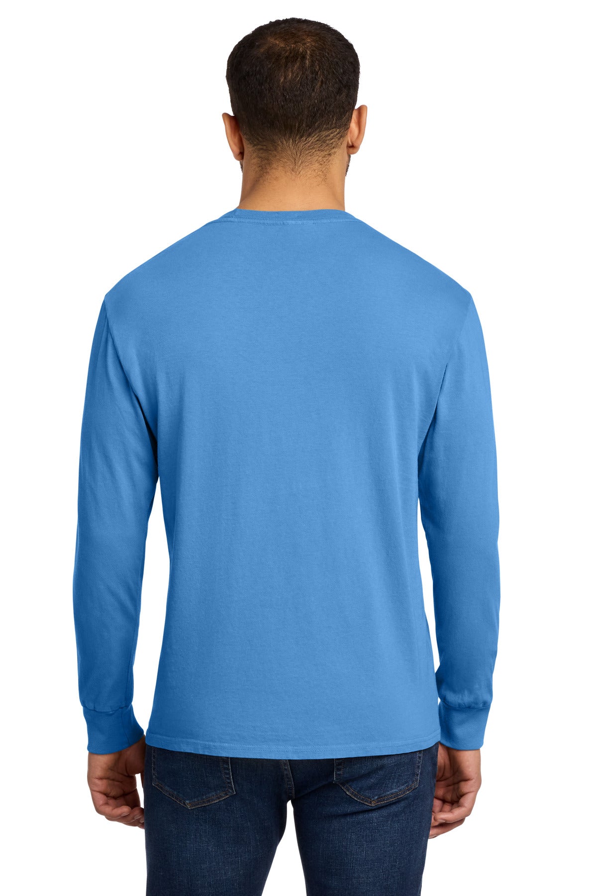 Custom Embroidered Port & Co T-Shirts  in Blue Moon