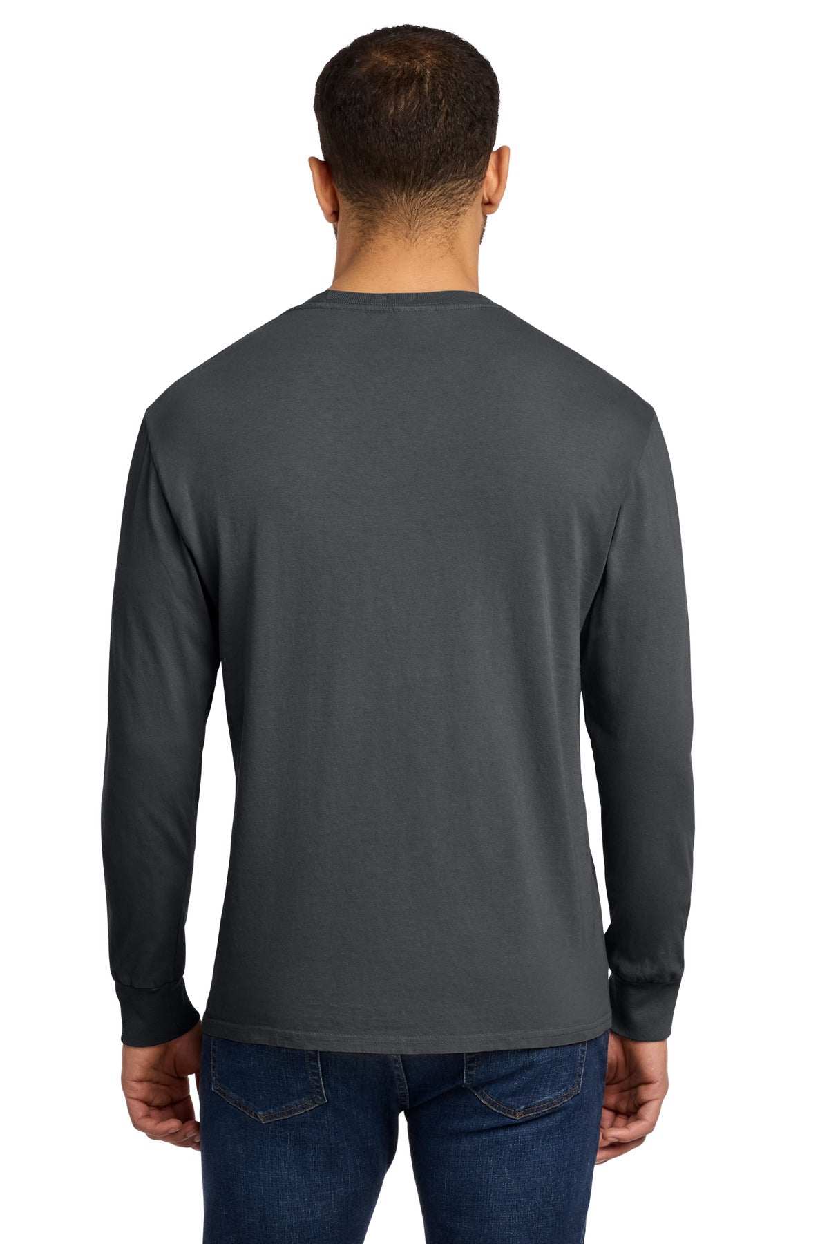 Custom Embroidered Port & Co T-Shirts  in Coal