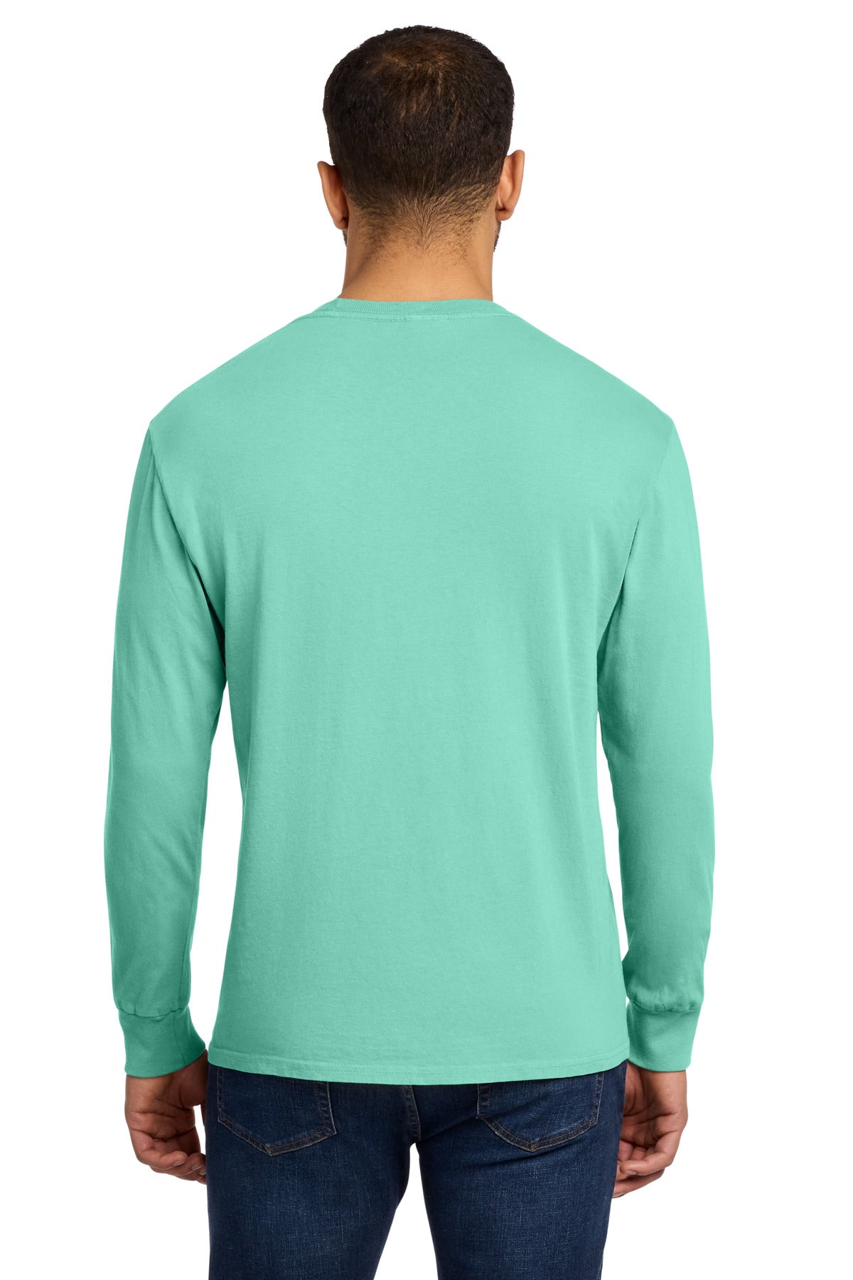 Custom Embroidered Port & Co T-Shirts  in Cool Mint