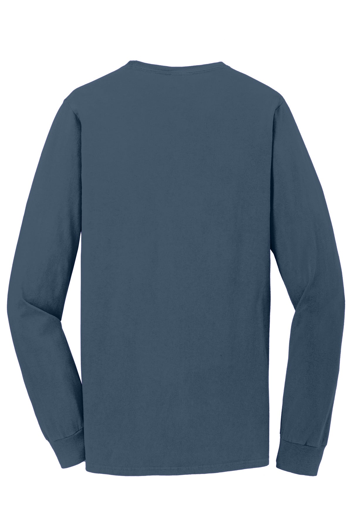 Custom Embroidered Port & Co T-Shirts  in Denim Blue