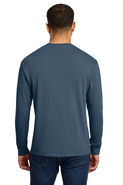 Custom Embroidered Port & Co T-Shirts  in Denim Blue