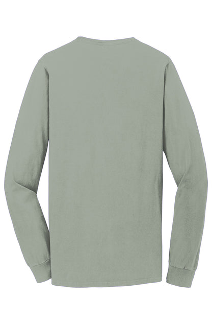 Custom Embroidered Port & Co T-Shirts  in Dove Grey