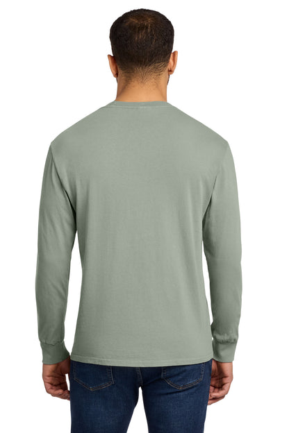 Custom Embroidered Port & Co T-Shirts  in Dove Grey