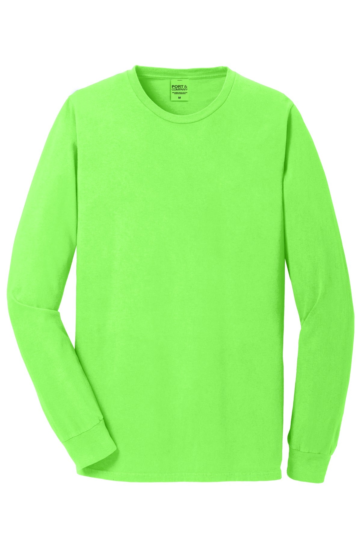 Custom Embroidered Port & Co T-Shirts  in Neon Green