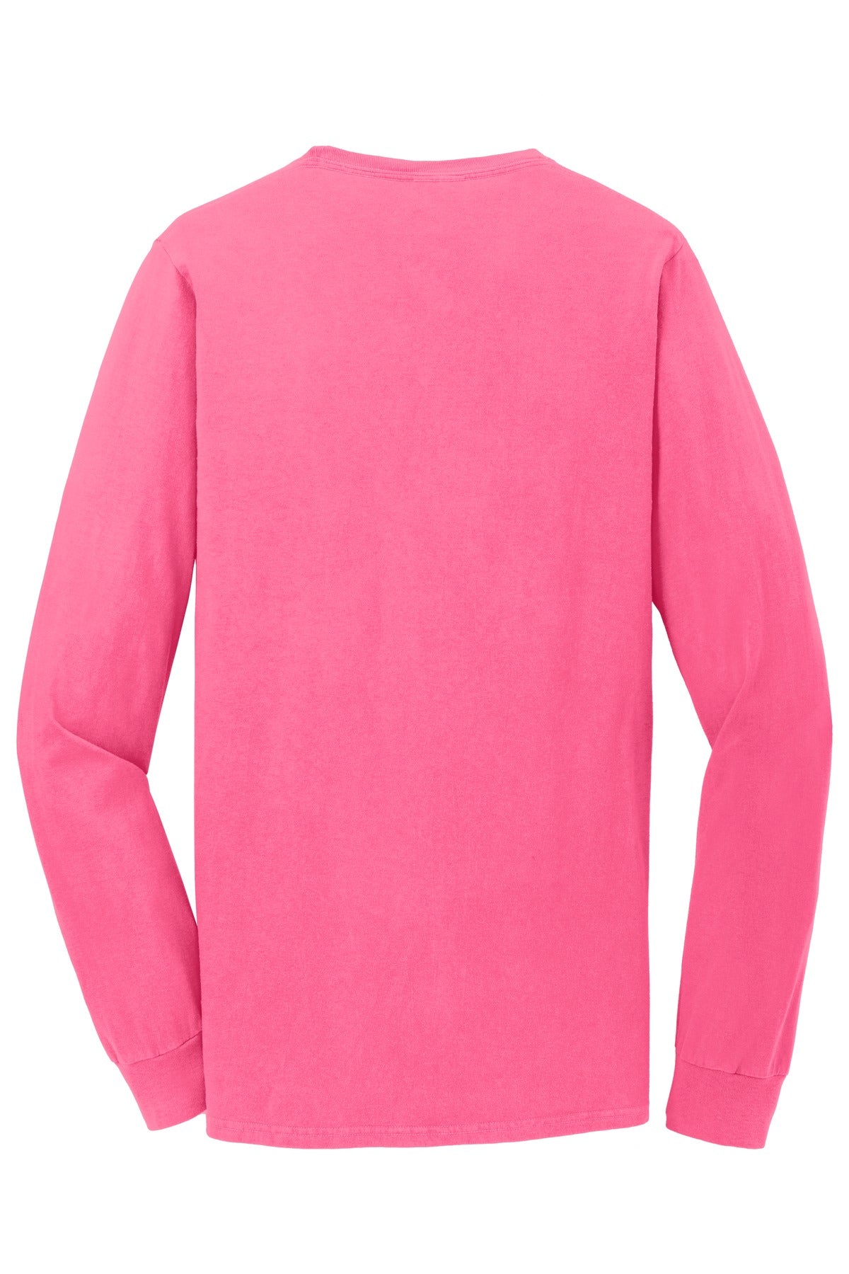 Custom Embroidered Port & Co T-Shirts  in Neon Pink