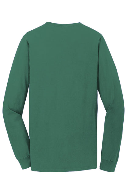 Custom Embroidered Port & Co T-Shirts  in Nordic Green