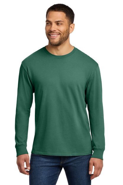 Custom Embroidered Port & Co T-Shirts  in Nordic Green