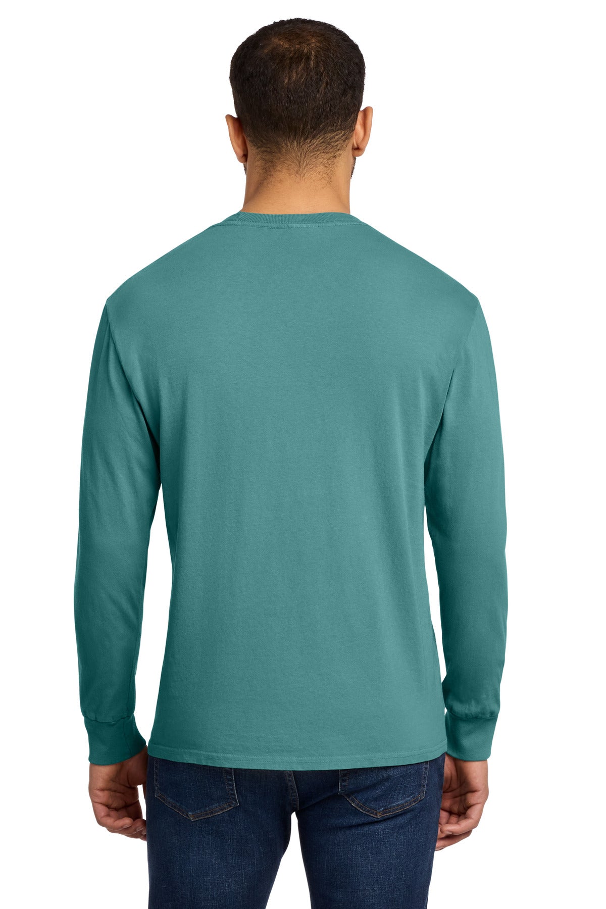 Custom Embroidered Port & Co T-Shirts  in Peacock
