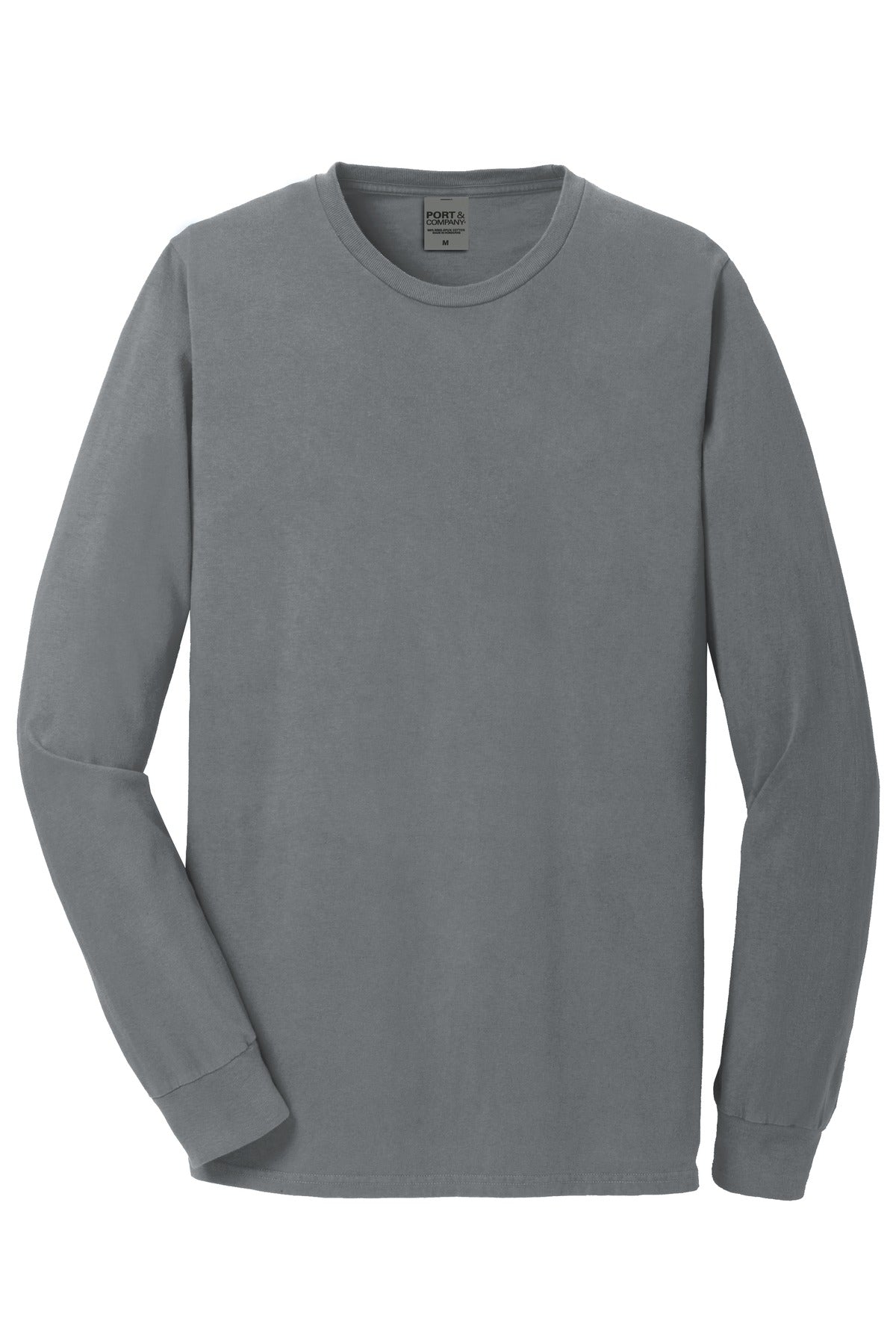 Custom Embroidered Port & Co T-Shirts  in Pewter