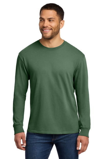 Custom Embroidered Port & Co T-Shirts  in Safari