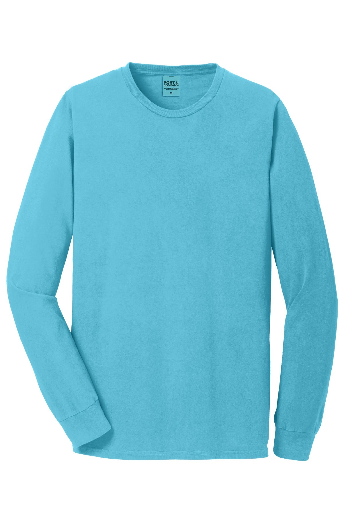 Custom Embroidered Port & Co T-Shirts  in Tidal Wave