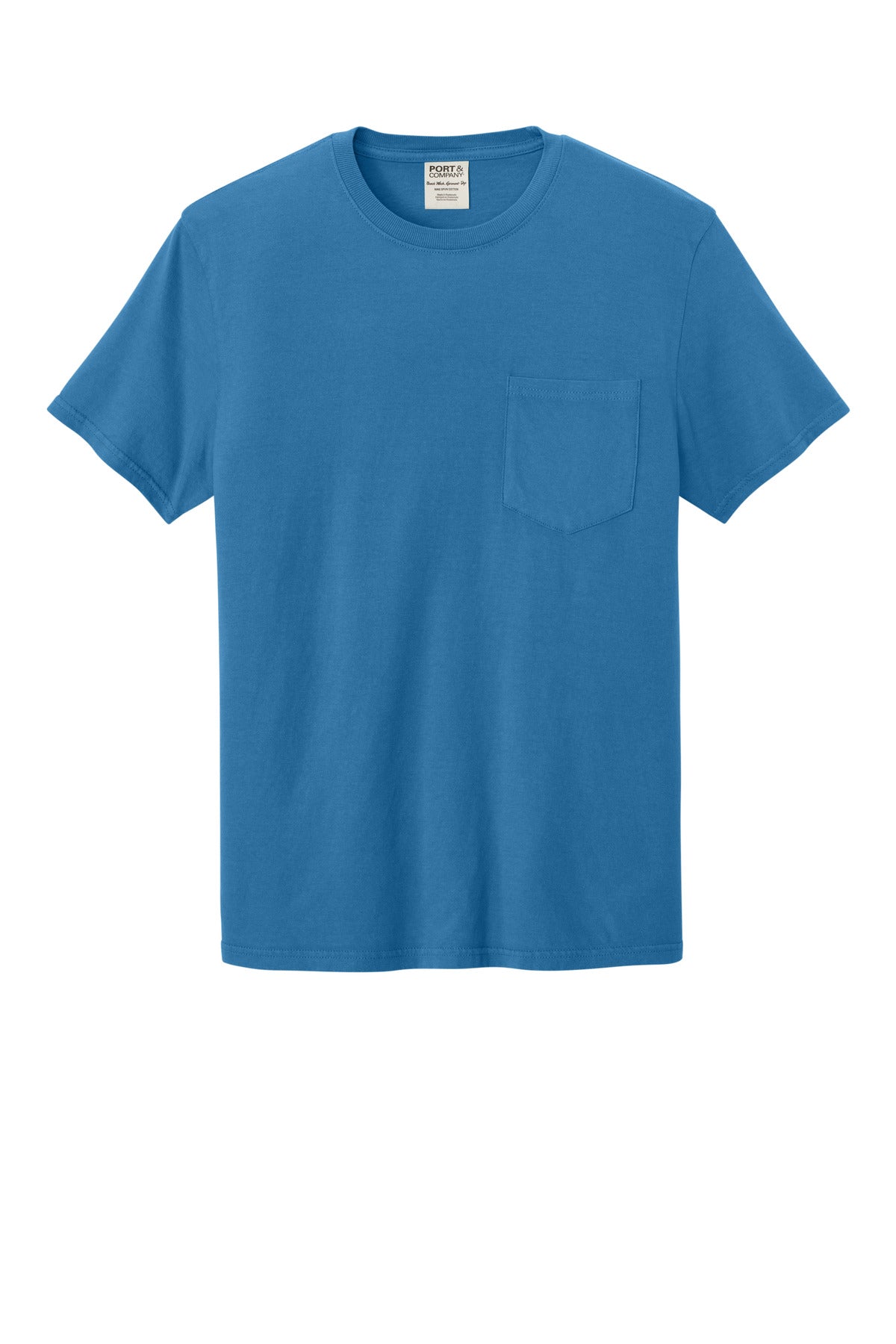 Custom Embroidered Port & Co T-Shirts  in Blue Moon