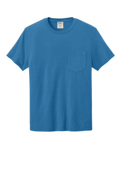 Custom Embroidered Port & Co T-Shirts  in Blue Moon