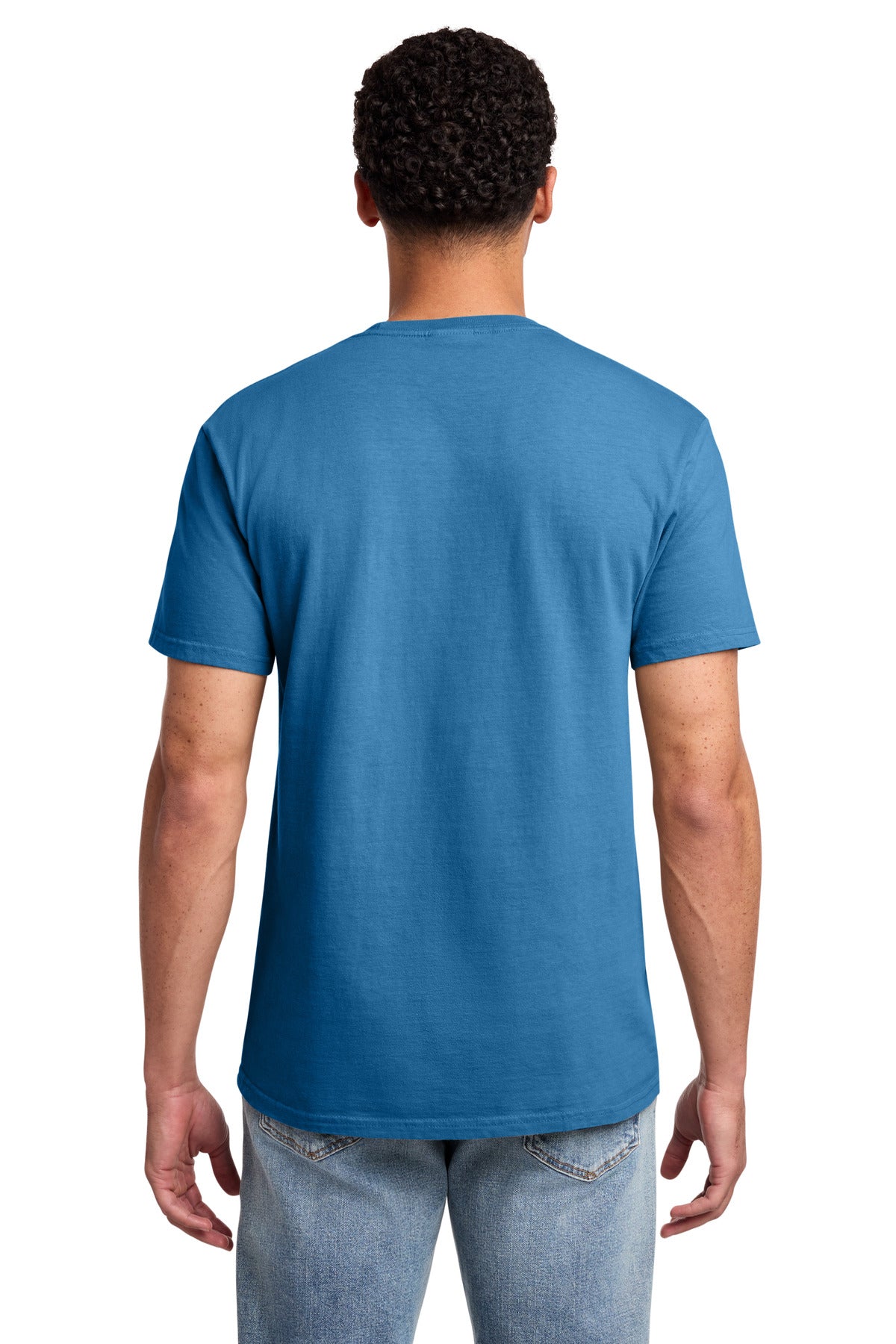 Custom Embroidered Port & Co T-Shirts  in Blue Moon
