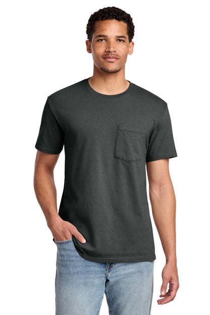 Custom Embroidered Port & Co T-Shirts  in Coal