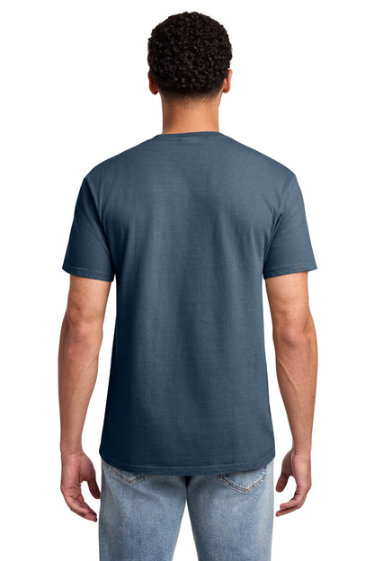 Custom Embroidered Port & Co T-Shirts  in Denim Blue
