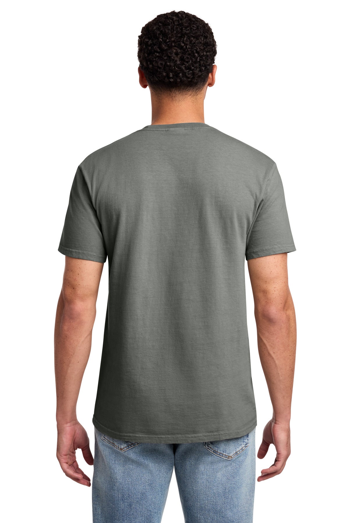 Custom Embroidered Port & Co T-Shirts  in Pewter