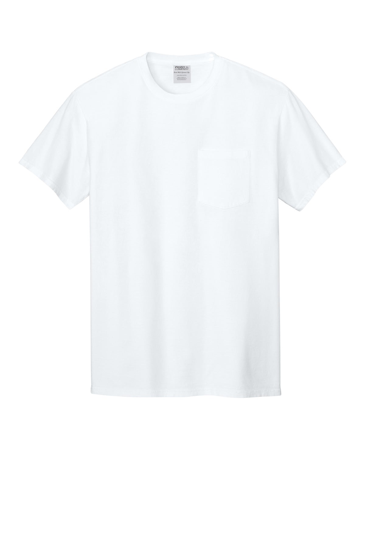 Custom Embroidered Port & Co T-Shirts  in White