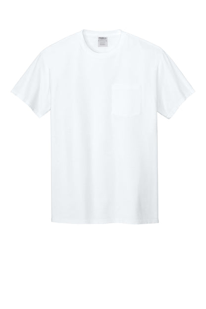 Custom Embroidered Port & Co T-Shirts  in White