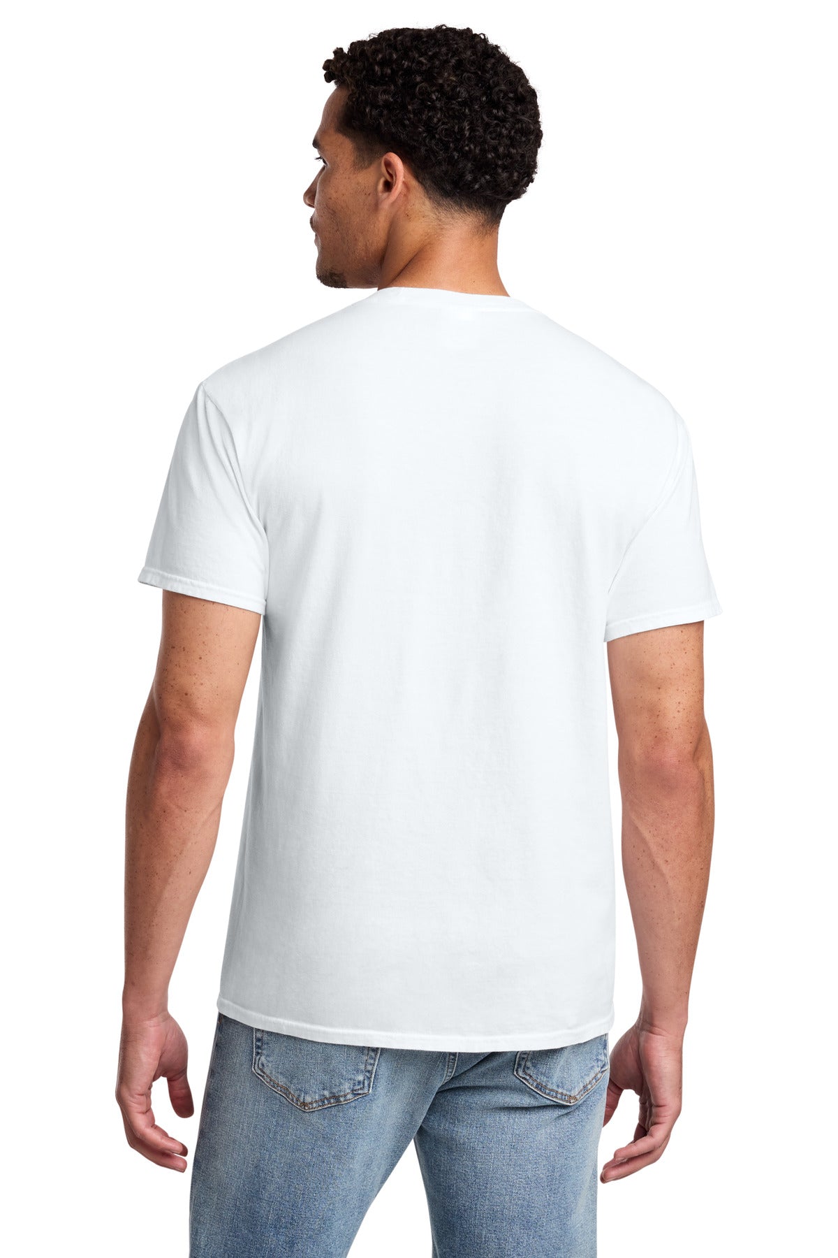 Custom Embroidered Port & Co T-Shirts  in White