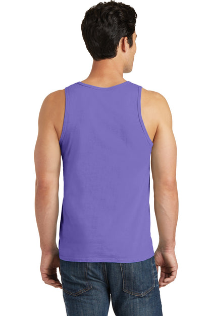 Custom Embroidered Port & Company Beach Wash Garment-Dyed Tank.  PC099TT,Amethyst