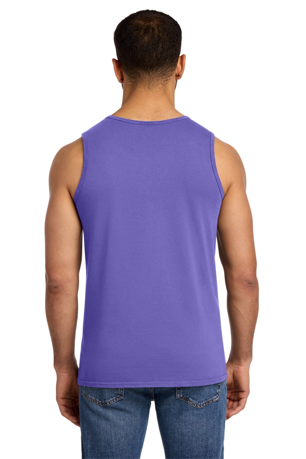 Custom Embroidered Port & Co T-Shirts  in Amethyst