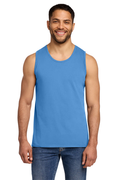 Custom Embroidered Port & Co T-Shirts  in Blue Moon