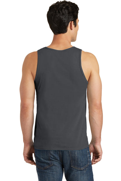 Custom Embroidered Port & Company Beach Wash Garment-Dyed Tank.  PC099TT,Coal
