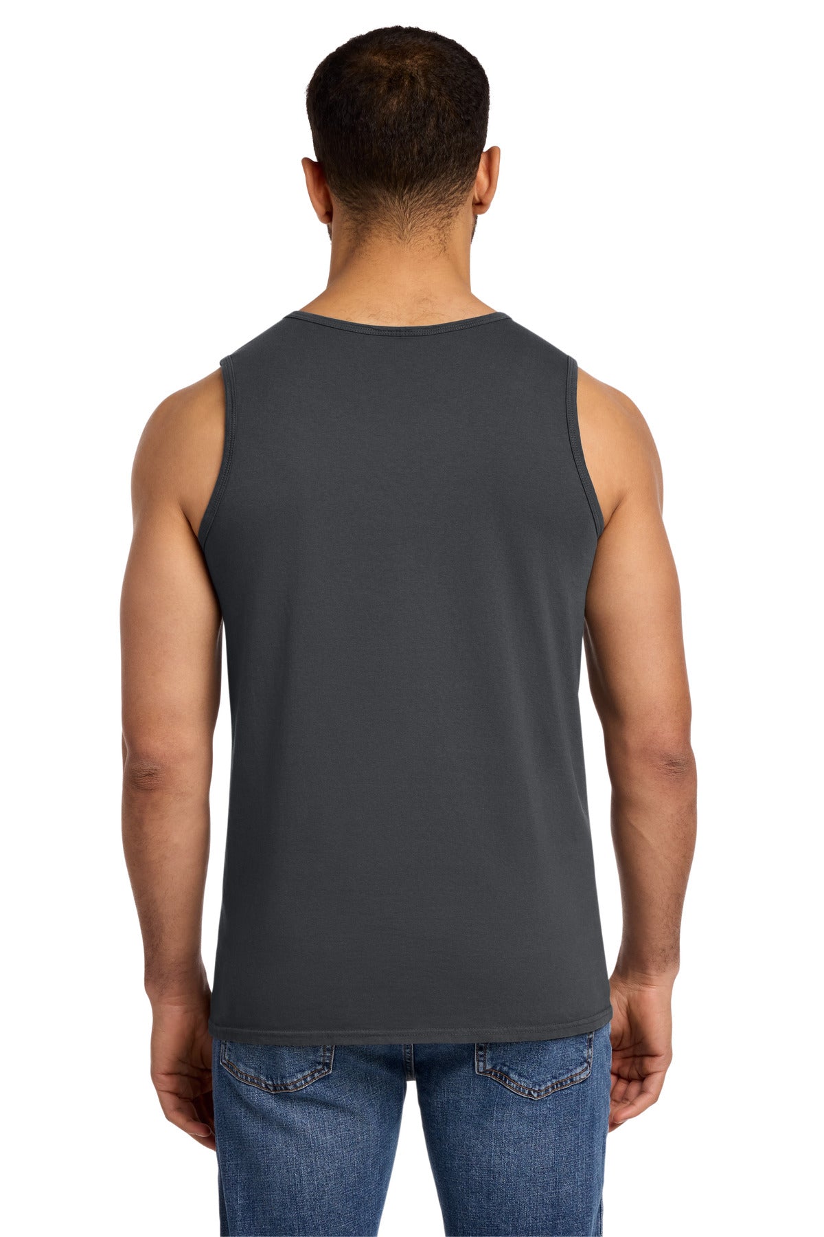 Custom Embroidered Port & Co T-Shirts  in Coal
