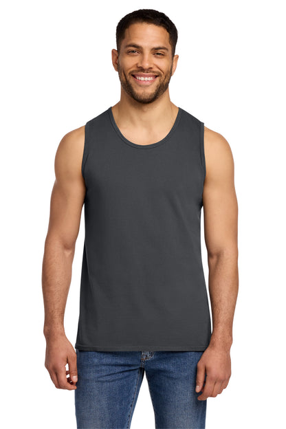 Custom Embroidered Port & Co T-Shirts  in Coal