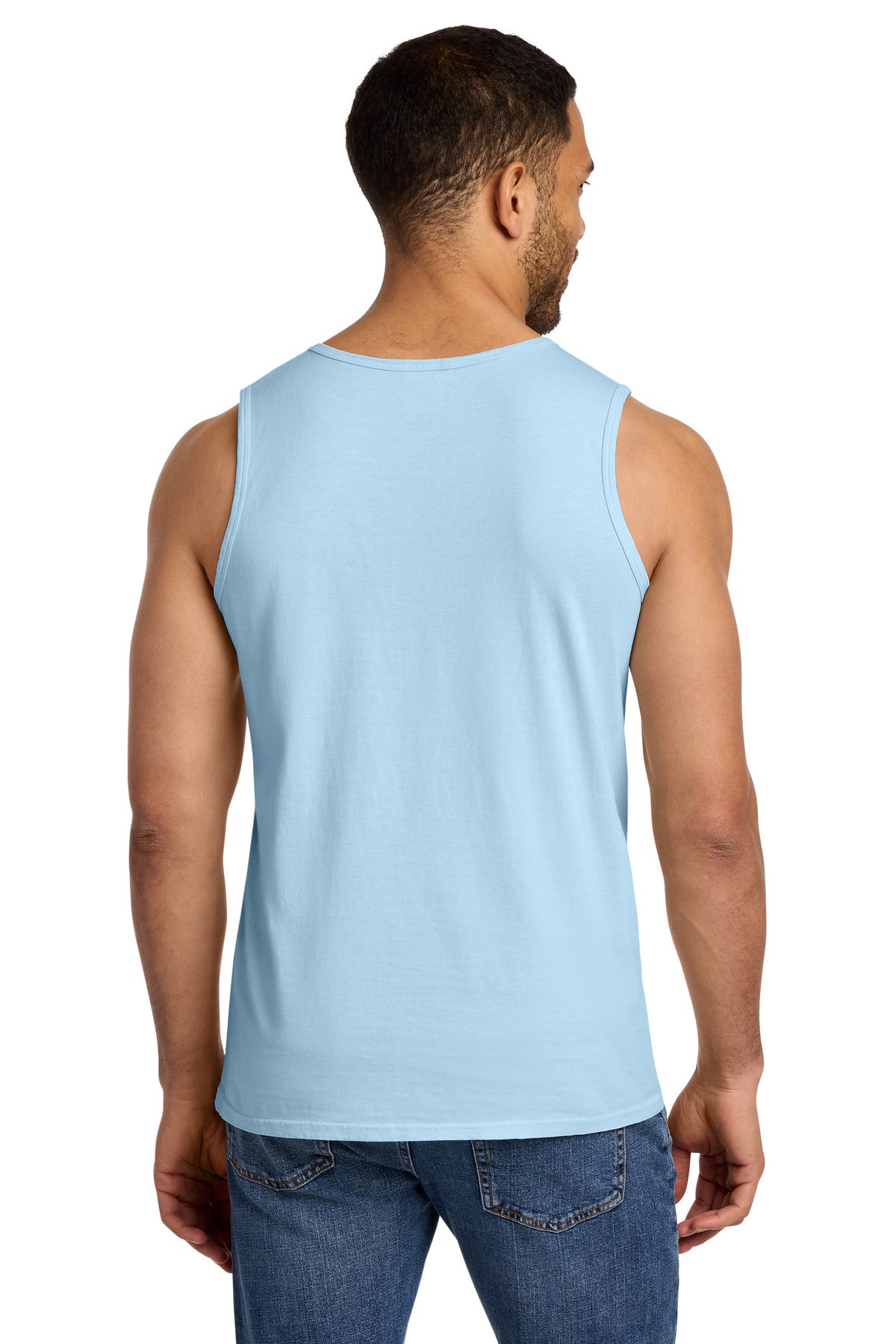 Custom Embroidered Port & Co T-Shirts  in Glacier