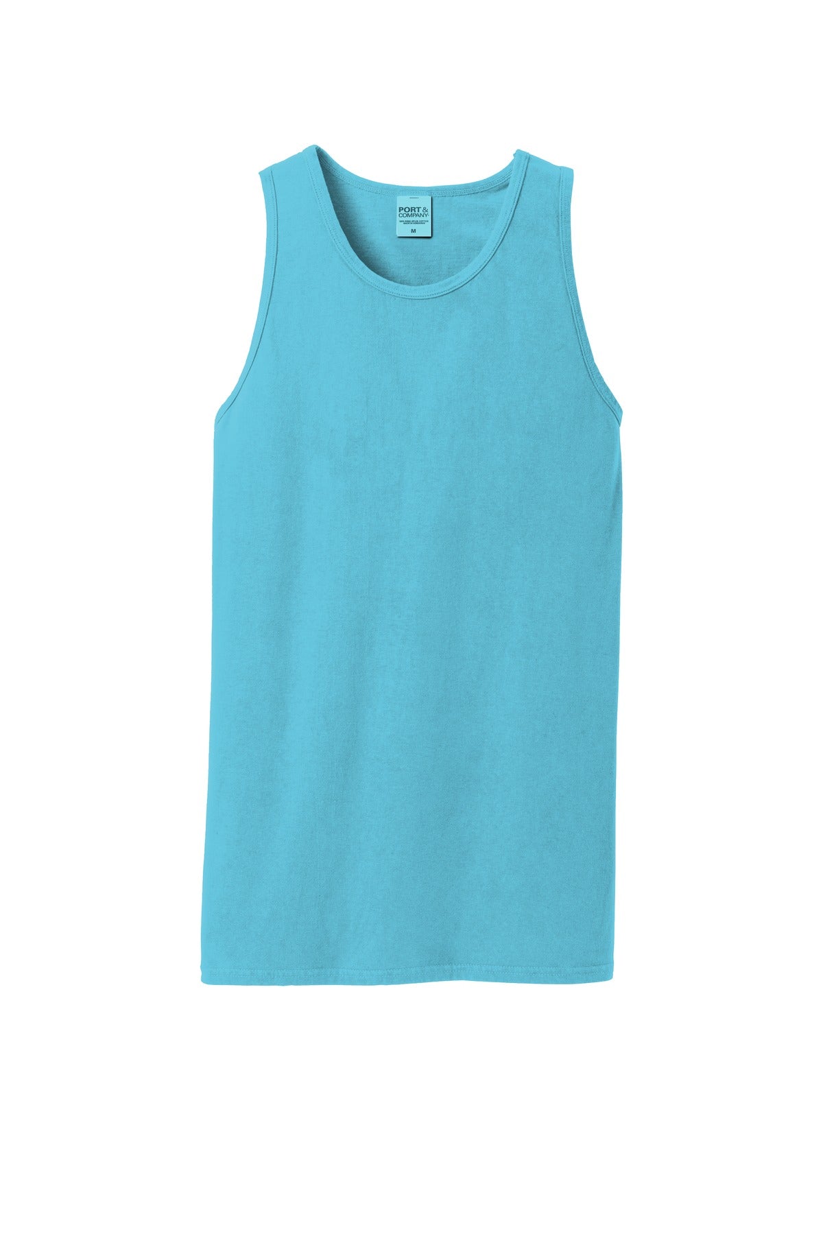 Custom Embroidered Port & Co T-Shirts  in Tidal Wave