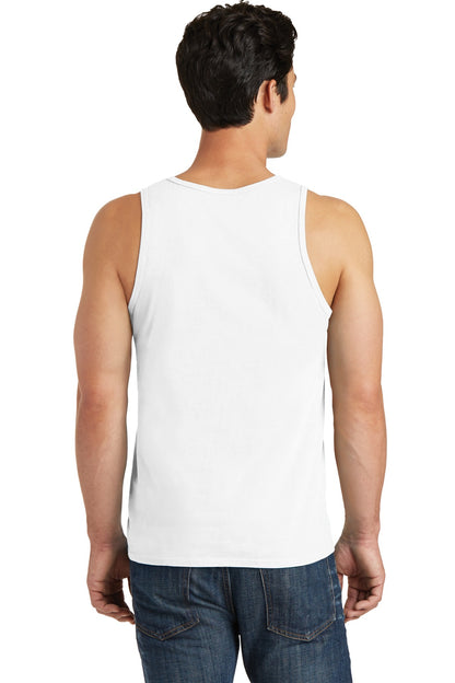 Custom Embroidered Port & Company Beach Wash Garment-Dyed Tank.  PC099TT,White