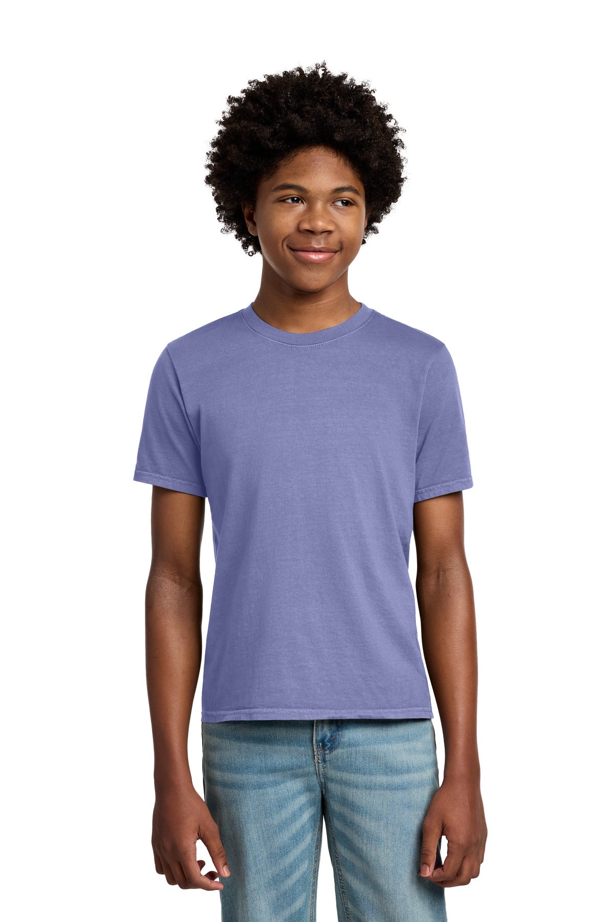 Custom Embroidered Port & Co T-Shirts  in Amethyst