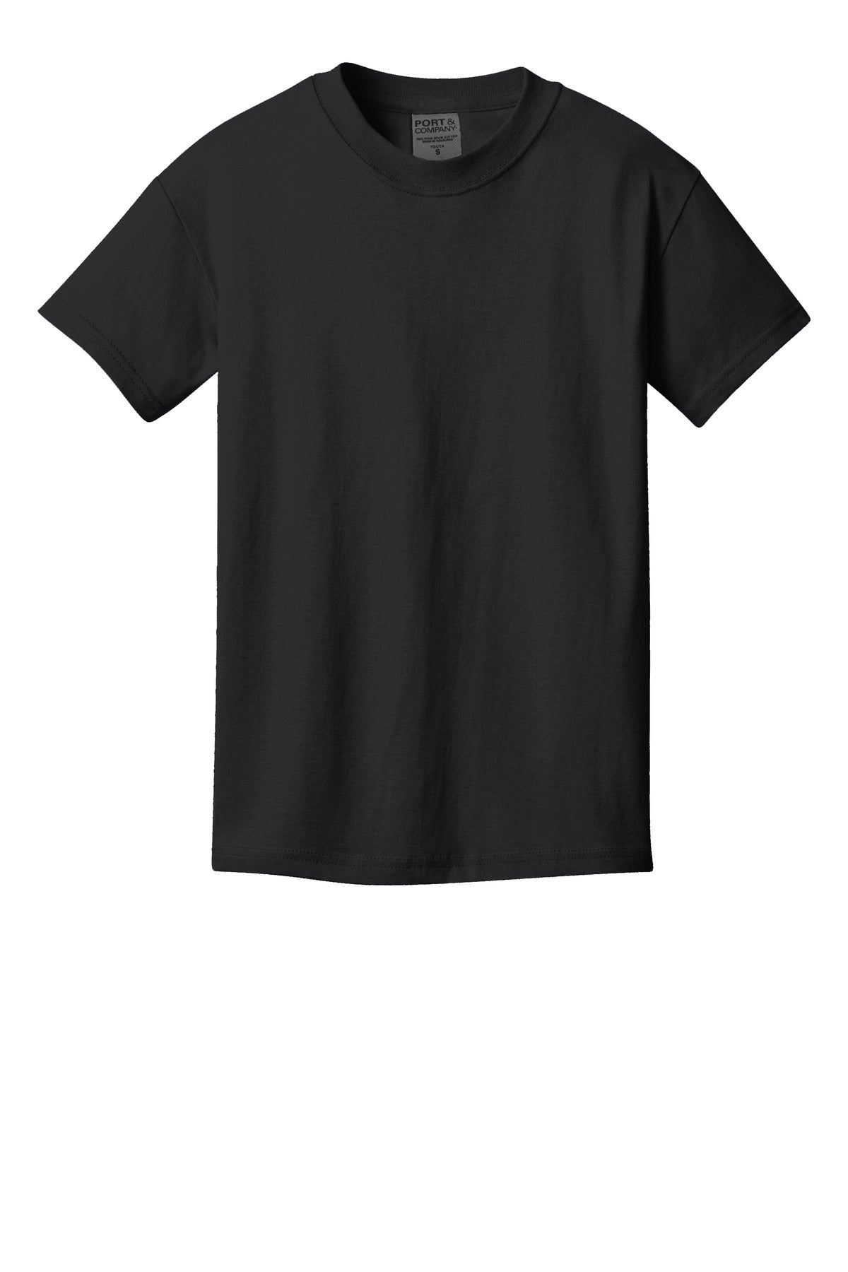 Custom Embroidered Port & Co T-Shirts  in Black