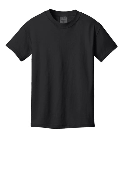 Custom Embroidered Port & Co T-Shirts  in Black