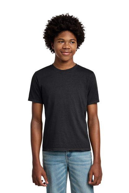 Custom Embroidered Port & Co T-Shirts  in Black