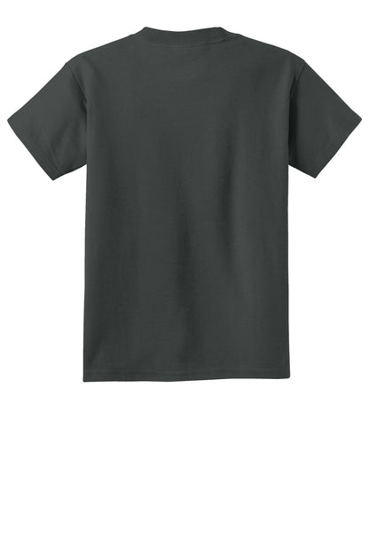 Custom Embroidered Port & Co T-Shirts  in Coal
