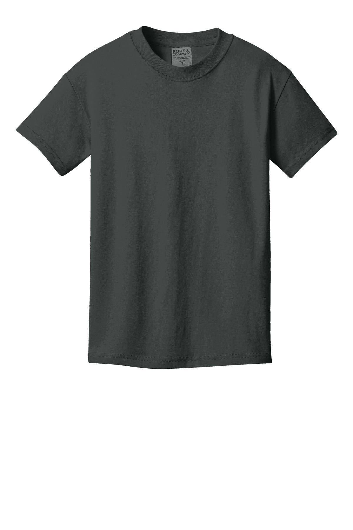 Custom Embroidered Port & Co T-Shirts  in Coal