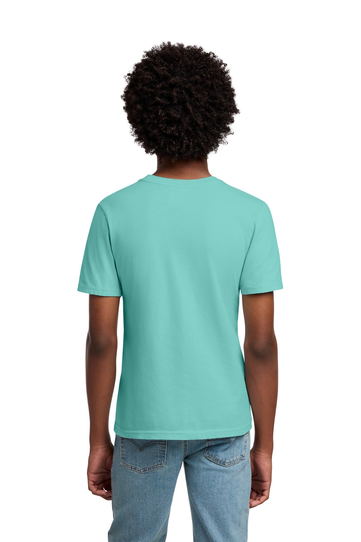 Custom Embroidered Port & Co T-Shirts  in Cool Mint