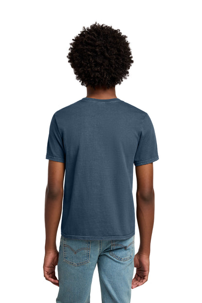 Custom Embroidered Port & Co T-Shirts  in Denim Blue