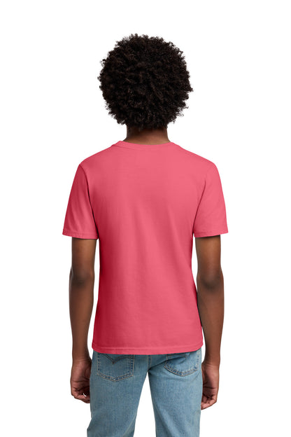 Custom Embroidered Port & Co T-Shirts  in Fruit Punch