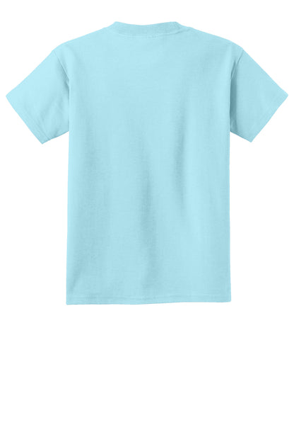 Custom Embroidered Port & Co T-Shirts  in Glacier