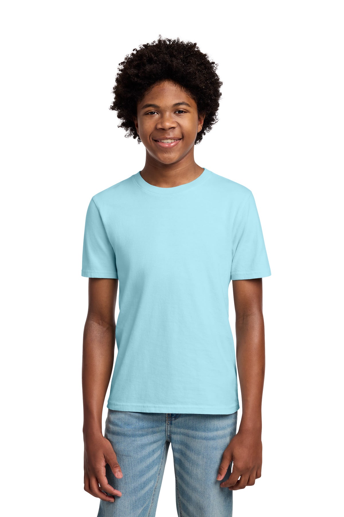 Custom Embroidered Port & Co T-Shirts  in Glacier