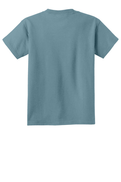 Custom Embroidered Port & Co T-Shirts  in Mist