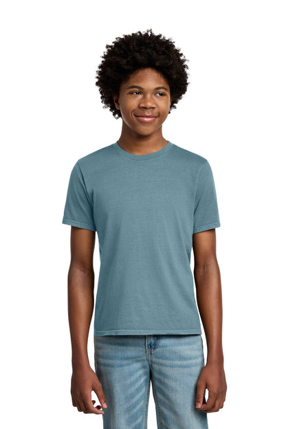 Custom Embroidered Port & Co T-Shirts  in Mist